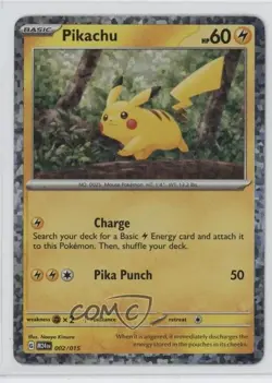 Pikachu Confetti Holo Pokemon McDonald's Collection Match Battle 2024 M24 #002 - Image 1