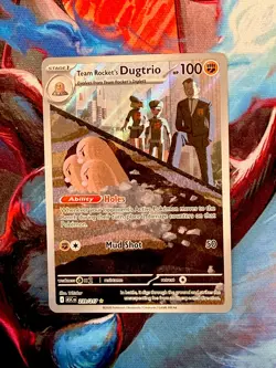Team Rockets Dugtrio - 239/217 - Ascended Heroes - Illustration Rare Pokemon TCG - Image 1