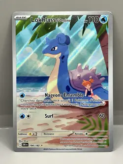 Pokemon TCG Lokhlass d’Ondine 194/182 Full Art Trainer Gold Star Ultra Rare - NM - Image 1
