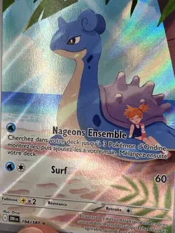 Pokemon TCG Lokhlass d’Ondine 194/182 Full Art Trainer Gold Star Ultra Rare - NM - Image 2