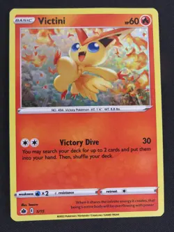 Victini 5/15 McDonald's Collection 2022 Pokemon Holo NM - Image 1