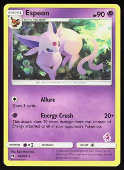 Espeon - 89/214 (Mewtwo Stamped) 089/214 Promo Battle Academy Pokemon LP - Image 1