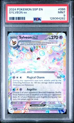 2024 POKEMON SSP EN-SURGING SPARKS #086 SYLVEON EX PSA 9 - Image 1