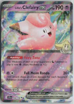 Lillie's Clefairy ex 056/159 Double Rare Journey Together Pokemon Holo Near Mint - Image 1
