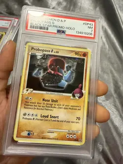 Diamond & Pearl Promos Probopass G Black Star Promo #DP43 PSA 7 *SWIRL* - Image 3