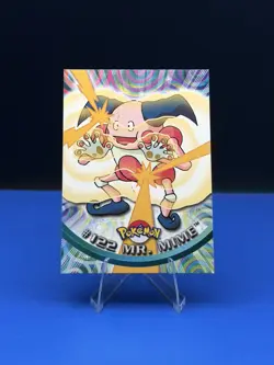2000 Pokemon Topps Mr. Mime #122 – Series 3 – Blue Logo – TV Animation Ed - LP - Image 1
