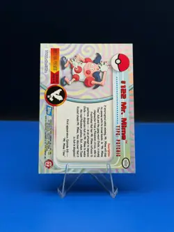 2000 Pokemon Topps Mr. Mime #122 – Series 3 – Blue Logo – TV Animation Ed - LP - Image 2