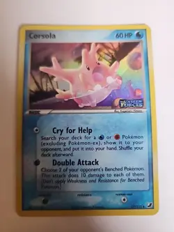 Pokemon TCG 37/115 Corsola Reverse Holo Uncommon EX Unseen Forces - Image 1