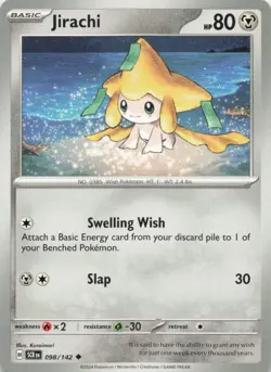 Jirachi 98/142 Uncommon Stellar Crown Pokemon Near Mint - Image 1