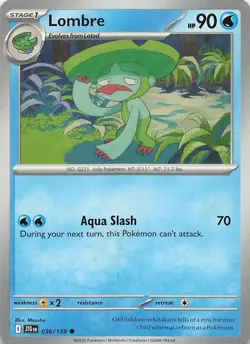 Lombre 036/159 Common Journey Together Pokemon Near Mint - Image 1