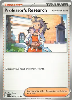 Professor's Research 155/159 Common Journey Together Pokemon Near Mint - Image 1