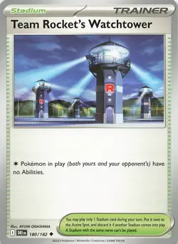 Team Rocket's Watchtower 180/182 Uncommon Destined Rivals Pokemon Near Mint - Image 1