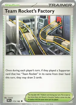 Team Rocket's Factory 173/182 Uncommon Destined Rivals Pokemon Near Mint - Image 1