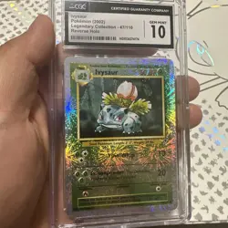 Pokemon CGC 10 Ivysaur Reverse Holo #47/110 Legendary Collect. Low PoP - Image 1