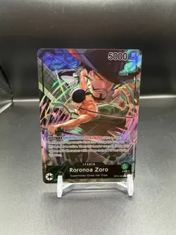 One Piece TCG Roronoa Zoro OP12-020 Leader Alt Art Legacy of the Master English - Image 1