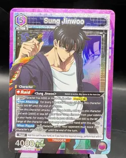 Sung Jinwoo UE17BT/SLG-1-021 SR Union Arena Solo Leveling Near Mint - Image 1