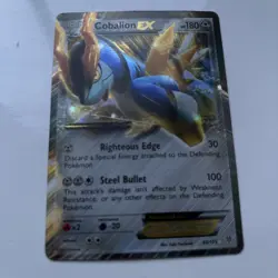 Pokemon TCG Cobalion-EX Black White 93/135 Regular Holo Rare EX - Image 1