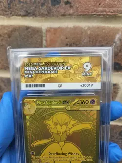 Pokemon Mega Gardevoir EX 187/132 Gold Rare Mega Evolution ACE 9 - Image 4