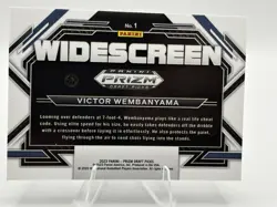2023 Panini Prizm Draft Pick Widescreen Victor Wembanyama #1 San Antonio Spur RC - Image 2
