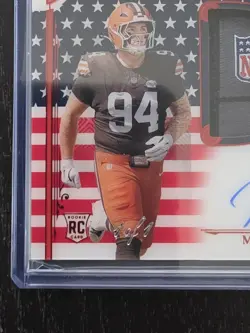 2025 National Treasures Stars And Stripes FOTL RPA Mason Graham 1/1 Laundry Tag - Image 3