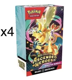 Pokemon Mega Evolution-Ascended Heroes Booster Bundle X 4 - Image 2
