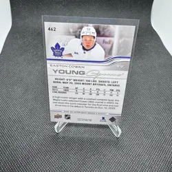 2025-26 Upper Deck Series 2 Easton Cowan #462 Young Guns RC – Maple Leafs - Image 2