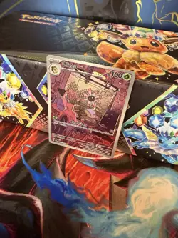 Pokemon TCG Stellar Crown Lileep Full Art Illustration Rare Card 145/142 - Image 2