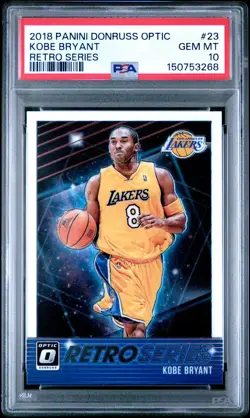 2018 PANINI DONRUSS OPTIC RETRO SERIES 23 KOBE BRYANT PSA 10 3268 - Image 1