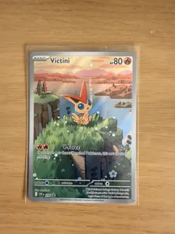 Pokemon TCG Victini SVP 208 Promo Illustration - Image 1