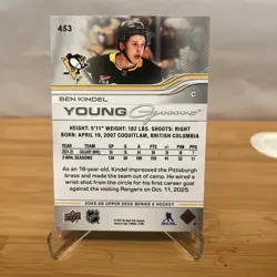 2025-26 Upper Deck Series 2 - Young Guns Ben Kindel #453 (RC) - Image 2