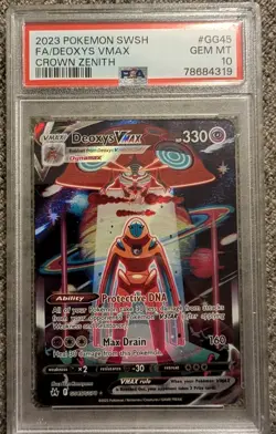 2023 Pokemon Crown Zenith Deoxys VMAX #GG45 Galarian Gallery PSA 10 GEM MINT - Image 1