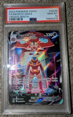 2023 Pokemon Crown Zenith Deoxys VMAX #GG45 Galarian Gallery PSA 10 GEM MINT - Image 3