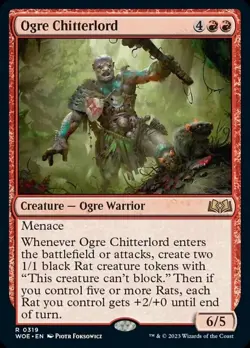 Ogre Chitterlord NM, English MTG Wilds of Eldraine Set - Image 1