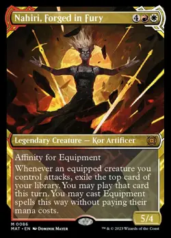 Nahiri, Forged in Fury - Foil - Showcase NM, English MTG March of the Machine: T - Image 1