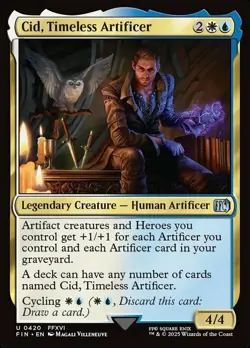 Cid, Timeless Artificer (0420) NM, English MTG Final Fantasy - Image 1