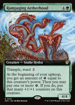 Rampaging Aetherhood - Extended Art NM, English MTG Aetherdrift: Commander - Image 1