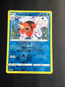 Pokemon TCG - Seaking 047/202 - Reverse Holo - Sword & Shield Base Set - Image 1