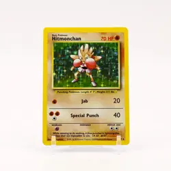 Hitmonchan - 7/102 Base Set Unlimited Holo Rare Pokemon - NM - Image 1