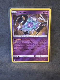 Unown 92/214 Sm-Lost Thunder Reverse Holo Pokemon TCG Lightly Played - Image 1