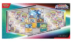 Pokemon TCG SV Prismatic Evolutions Lucario EX & Tyranitar EX Premium Collection - Image 1