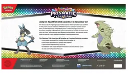 Pokemon TCG SV Prismatic Evolutions Lucario EX & Tyranitar EX Premium Collection - Image 2