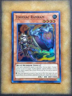 Yugioh Zoodiac Ramram OP05-EN008 Super Rare NM - Image 1