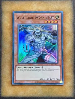 Yugioh Wulf, Lightsworn Beast LODT-EN023 Super Rare 2024 Print NM - Image 1