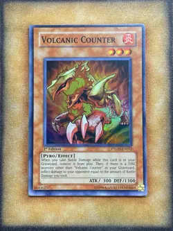 Yugioh Volcanic Counter PTDN-EN012 Super Rare 1st Ed NM - Image 1