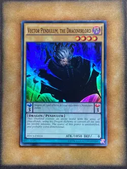 Yugioh Vector Pendulum, the Dracoverlord DOCS-EN024 Super Rare NM - Image 1