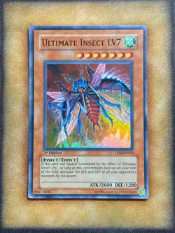 Yugioh Ultimate Insect LV7 TLM-EN010 Super Rare 1st Ed LP - Image 1
