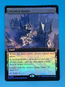 Petrified Hamlet (Extended Art) Secrets of Strixhaven Foil - Image 1