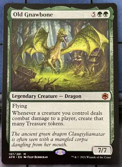 OLD GNAWBONE 197 Adventures In Forgotten Realms MTG Magic NM - Image 1