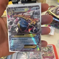 Pokemon M Blastoise EX Mega Evolution Holo Card XY 146/146 English - Image 1