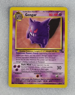 Gengar 20/82 LP Fossil Non Holo Rare Pokemon TCG WoTC - Image 1